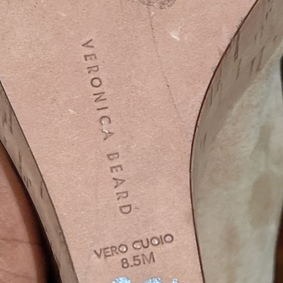 Veronica Beard Dali Suede‎ Slingback Peep-Toe Wedge Sandals
Sand Size: 8.5 NWOB - Picture 10 of 15